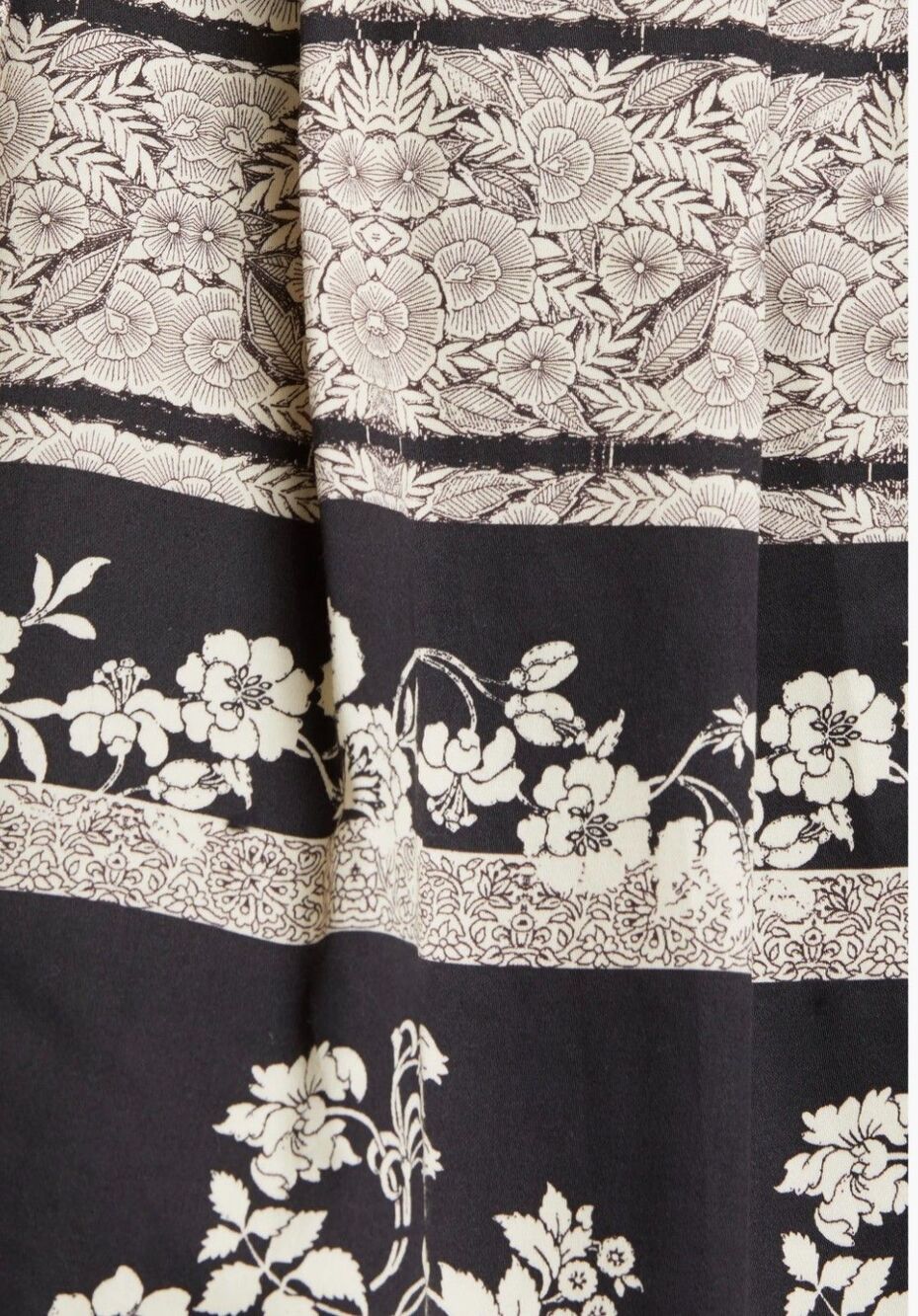 Alice + Olivia Madison Dress 14 Black White Pleated Fit Flare Floral Ballet - Picture 13 of 16
